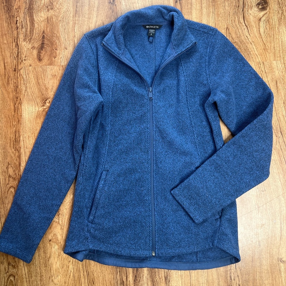 NWOT ATHLETA Stroll Fleece Full Zip Jacket Small MSRP $159